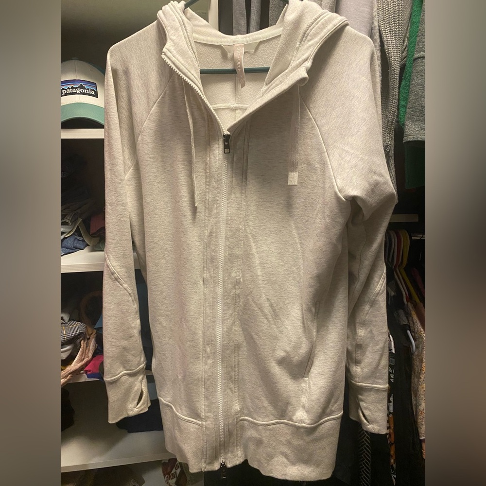 Athleta long zip up sweatshirt